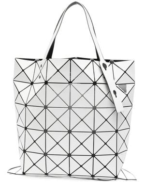 Issey Miyake Lucent Basics Geometric-Panel Tote Bag - White