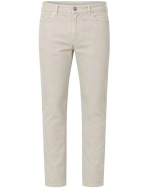 Siviglia Slim-Fit Gabardine Trousers - Grey