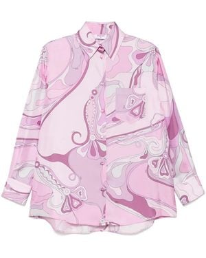 PUCCI Orchidee-Print Shirt - Pink