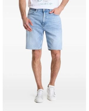 Guess Faded-Effect Denim Shorts - Blue