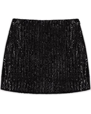 Anine Bing Tierra Mini Skirt - Black