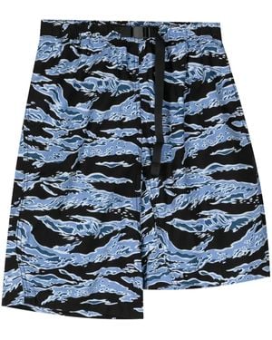 Fumito Ganryu X Phenomenon Graffiti Cotton Shorts - Blue