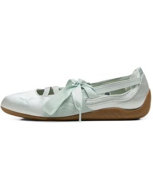 PUMA Speedcat Satin Ballet Flats - White
