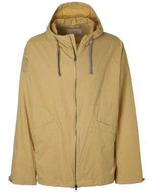 Herno Hooded Zip-Up Jacket - Natural
