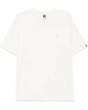 Aape By A Bathing Ape Logo-Patch T-Shirt - White