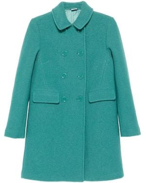 Aspesi Double-Breasted Coat - Blue