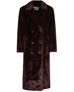 Stand Studio Buttoned Coat - Black