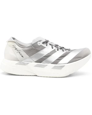 Y-3 Pro 4 Logo-Print Trainers - White