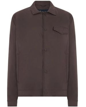 Herno Press-Stud Jacket - Brown