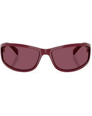 Miu Miu Sonnenbrille Mit Eckigem Gestell - Pink