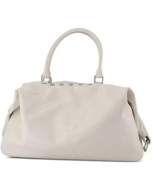 Marge Sherwood Dumpling Studded Clutch Bag - Natural