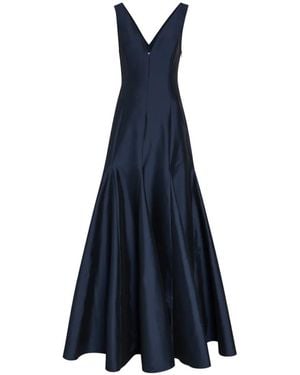 BERNADETTE Aure V-Neck Maxi Dress - Blue