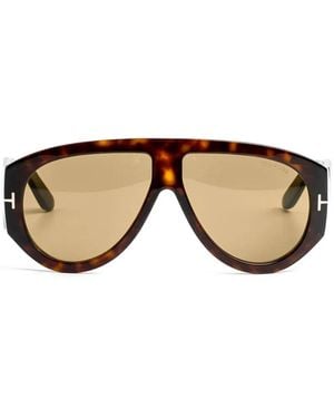 Tom Ford Gafas De Sol Bronson Con Efecto Carey - Amarillo