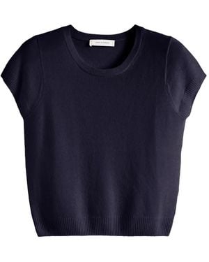 Chinti & Parker Pure Cashmere T-Shirt - Blue