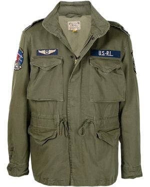Polo Ralph Lauren The Iconic Military Jacket With Logo - Green