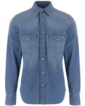 Jacob Cohen Western-Style Denim Shirt - Blue