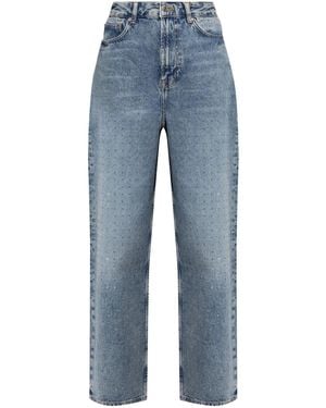 Samsøe & Samsøe Jeans Mit Weitem Bein - Blau