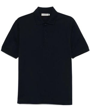 Canali Klassisches Poloshirt - Schwarz