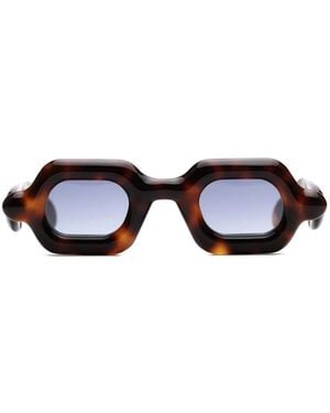 Paloceras Pebble Sx Geometric-Frame Sunglasses - Brown