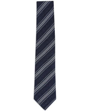 Paolo Albizzati Diagonal-Stripe Tie - Blue