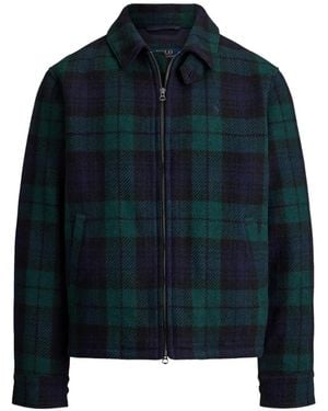 Polo Ralph Lauren The Langdon Geruit Tweed Jack - Blauw