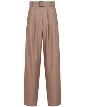BATAKOVIC Belgrade Portofino Belted Pleated Pants - Natural