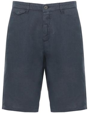 Myths Drawstring-Waist Bermuda Shorts - Blue