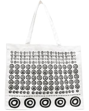 10 Corso Como Abstract Spiral Print Tote Bag - White