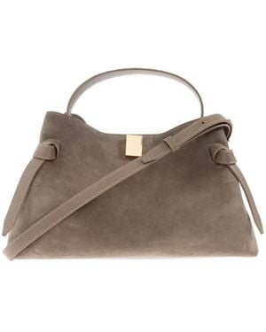 Yuzefi Gyoza Suede Tote Bag - Brown