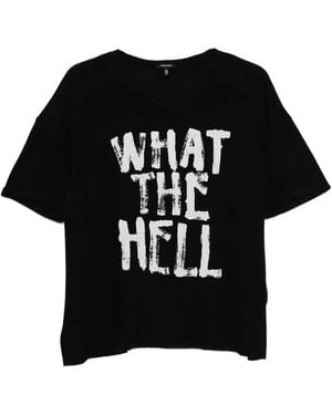 R13 グラフィック Tシャツ - ブラック