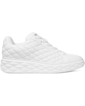 Jimmy Choo Quilted Lace-Up Trainers - White