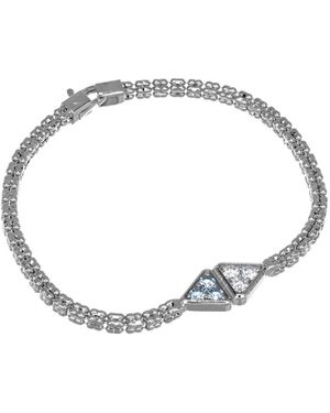 Desmo Infinity Zircon-Embellished Bracelet - Metallic