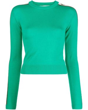 Chiara Ferragni Logo-Print Crew-Neck Jumper - Green
