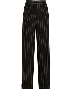 Dolce & Gabbana Pinstriped Tailored Pants - Black