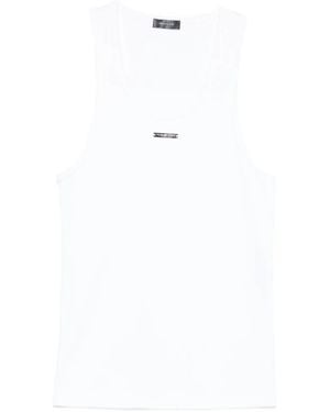 Mugler Scoop-Neck Tank Top - White