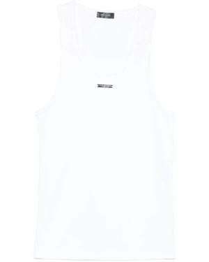 Mugler Canotta Con Scollo Ampio - Bianco