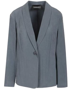 Emporio Armani One-Button Blazer - Blue