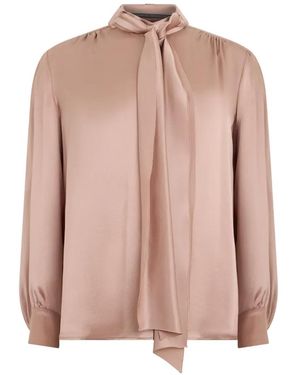 Alberta Ferretti Satijnen Blouse - Roze