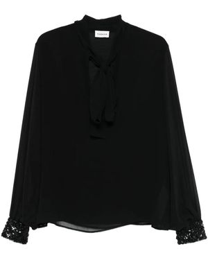 P.A.R.O.S.H. Verzierte Bluse - Schwarz