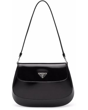 Prada クレオ レザーショルダーバッグ - ブラック