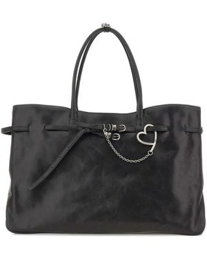 Marge Sherwood Xl Grandma Used Heart Keychain Tote Bag - Black