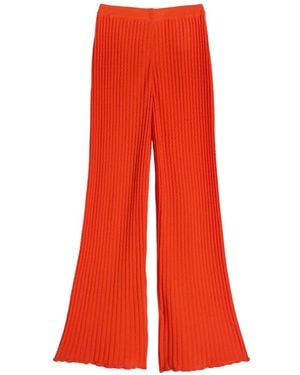 MACCAPANI Pantalones De Canalé Bouncy - Rojo