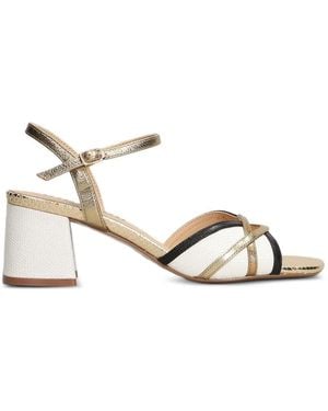 Bibi Lou Silou Block-Heel Sandals - Natural