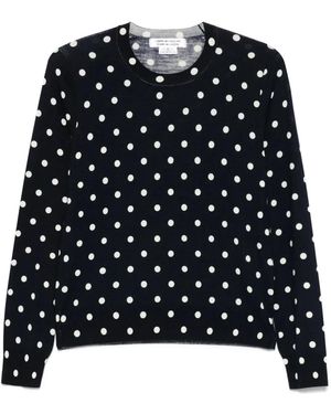 Comme des Garçons Pullover Mit Polka Dots - Schwarz