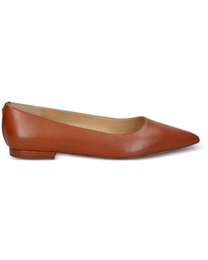Ralph Lauren Pointed Ballet Flats - Brown