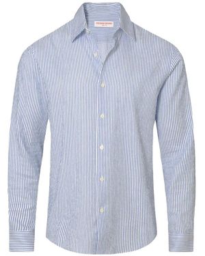 Orlebar Brown Giles Striped Shirt - Blue
