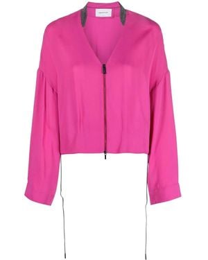 Fabiana Filippi Zip-Fastening Jacket - Pink