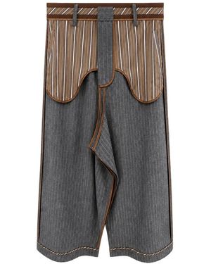 KAWAKEY Inside Out Tailored Pants - Gray