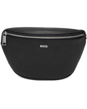 BOSS ファスナー ベルトバッグ - ブラック