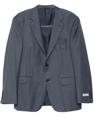 Canali Single-Breasted Notched-Lapels Suit - Blue